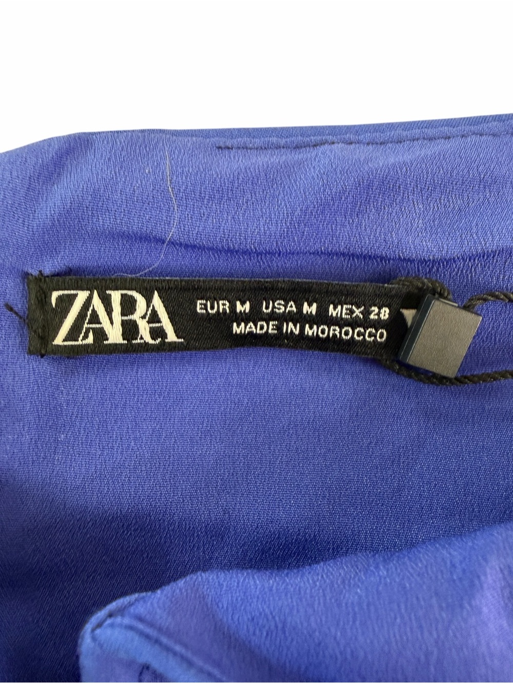 Zara Cobalt Blue Strapless Bustier Top - Picture 2 of 7